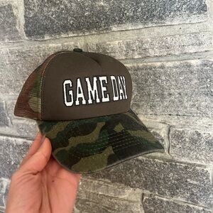 Anthropolgie Camo Game Day Cap